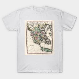 Map of Ancient Greece, 19th century (C029/1315) T-Shirt